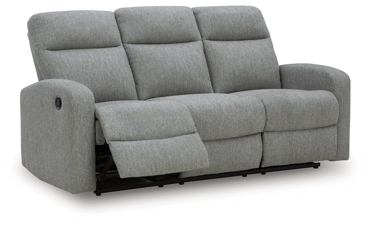 Gauntlet Sterling Manual Reclining Sofa by Ashley at Eve Furniture