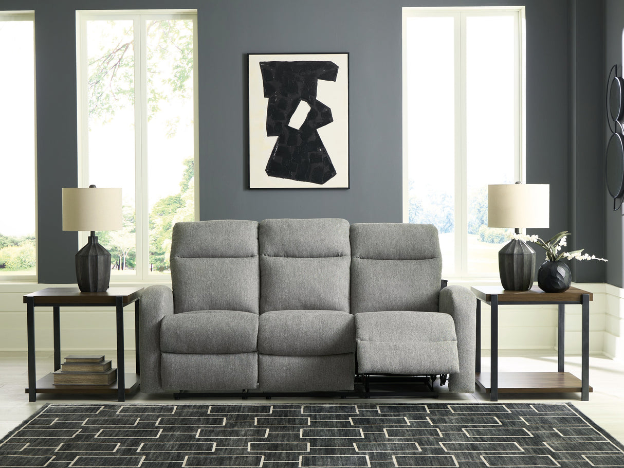 Gauntlet Sterling Manual Reclining Sofa by Ashley at Eve Furniture
