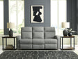Gauntlet Sterling Manual Reclining Sofa by Ashley at Eve Furniture