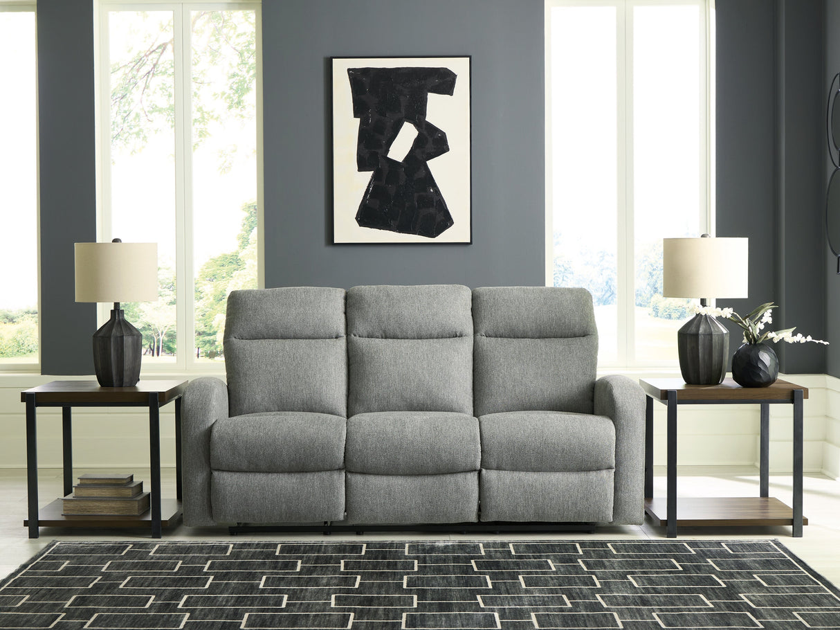 Gauntlet Sterling Manual Reclining Sofa by Ashley at Eve Furniture