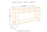 Gavelston Black Sofa/Console Table by Ashley at Eve Furniture