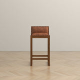 Gavin 25'' Solid Wood Genuine Leather Counter Stool by Ashcroft Furniture at Eve Furniture