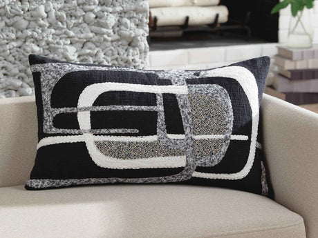 Gavrileigh Black/Gray/Ivory Pillow by Ashley at Eve Furniture