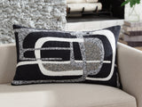Gavrileigh Black/Gray/Ivory Pillow (Set of 4) by Ashley at Eve Furniture