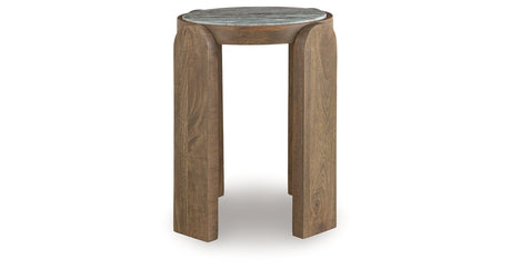 Gavrilley Gray/White/Brown Accent Table by Ashley at Eve Furniture