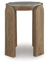 Gavrilley Gray/White/Brown Accent Table by ASHLEY FURNITURE at Eve Furniture