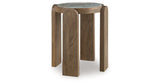 Gavrilley Gray/White/Brown Accent Table by ASHLEY FURNITURE at Eve Furniture