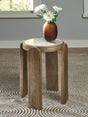 Gavrilley Gray/White/Brown Accent Table by ASHLEY FURNITURE at Eve Furniture