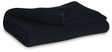 Gayelery Black Throw by Ashley at Eve Furniture
