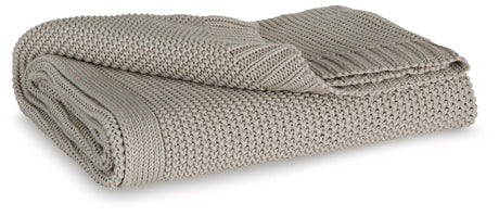 Gayelery Gray Throw by Ashley at Eve Furniture