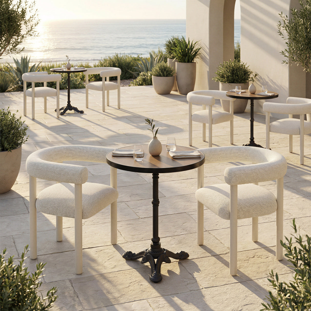 Gazebo Walnut Outdoor Dining Table by Zuomod at Eve Furniture