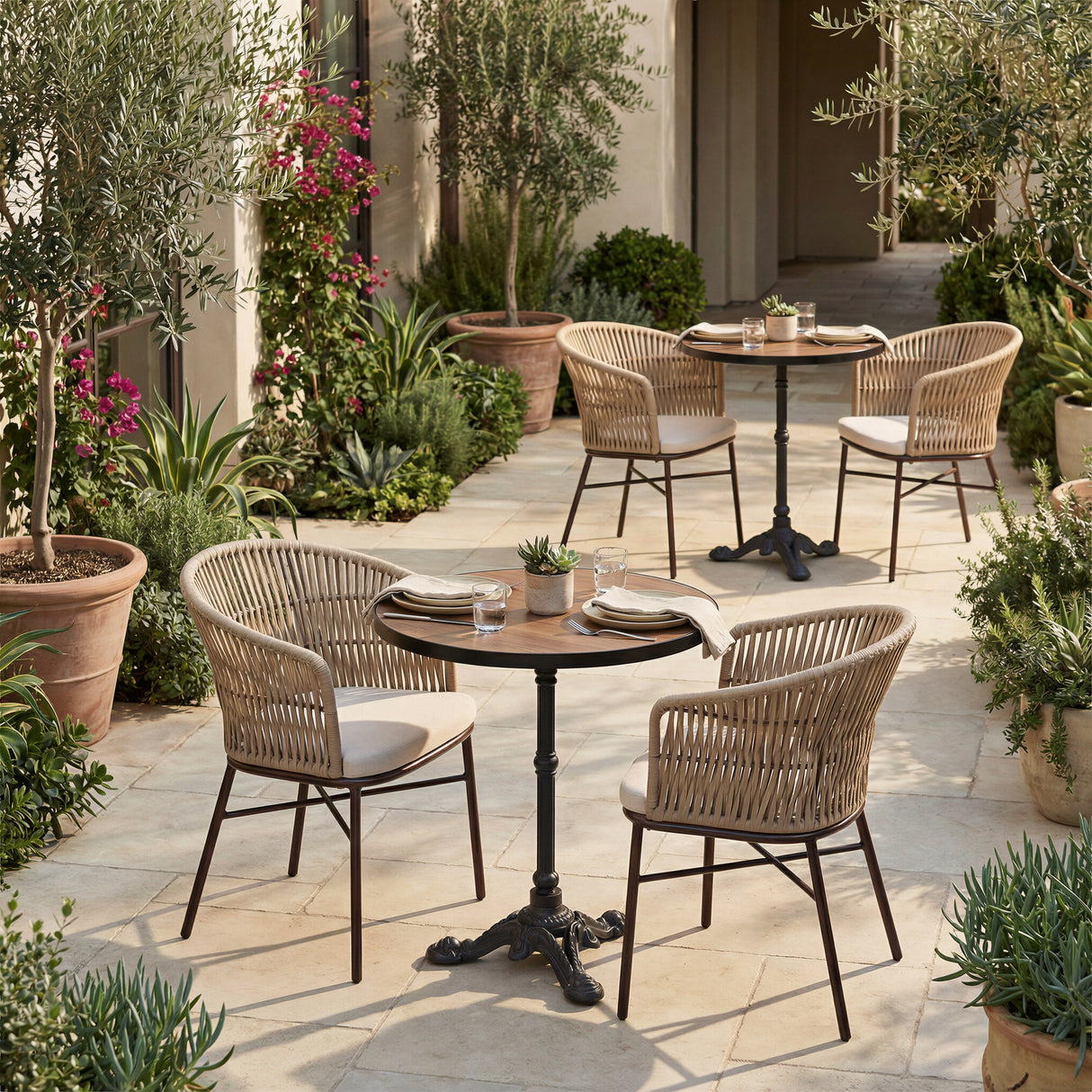 Gazebo Walnut Outdoor Dining Table by Zuomod at Eve Furniture