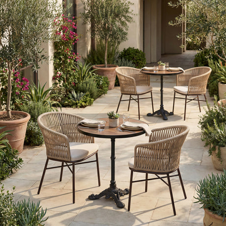 Gazebo Walnut Outdoor Dining Table by Zuomod at Eve Furniture