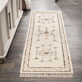 Gazi Ivory/Brown Multi Rug by Classic Home at Eve Furniture