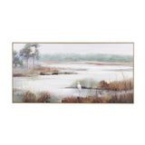Gazing Egret 3 Multi Canvas by Crestview at Eve Furniture
