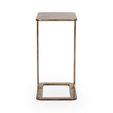 Geanna Antique Brass Accent Table by Classic Home at Eve Furniture