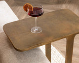 Geanna Antique Brass Accent Table by Classic Home at Eve Furniture