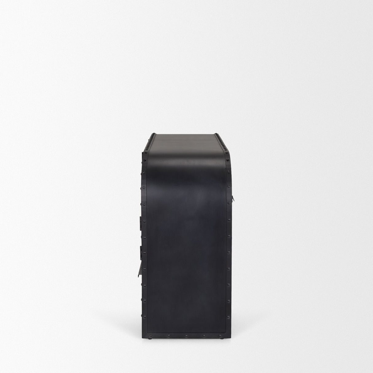Gehry I Black Metal Frame w/Wood Accent 4 Cabinet Door Two Drawer Sideboard by Mercana at Eve Furniture