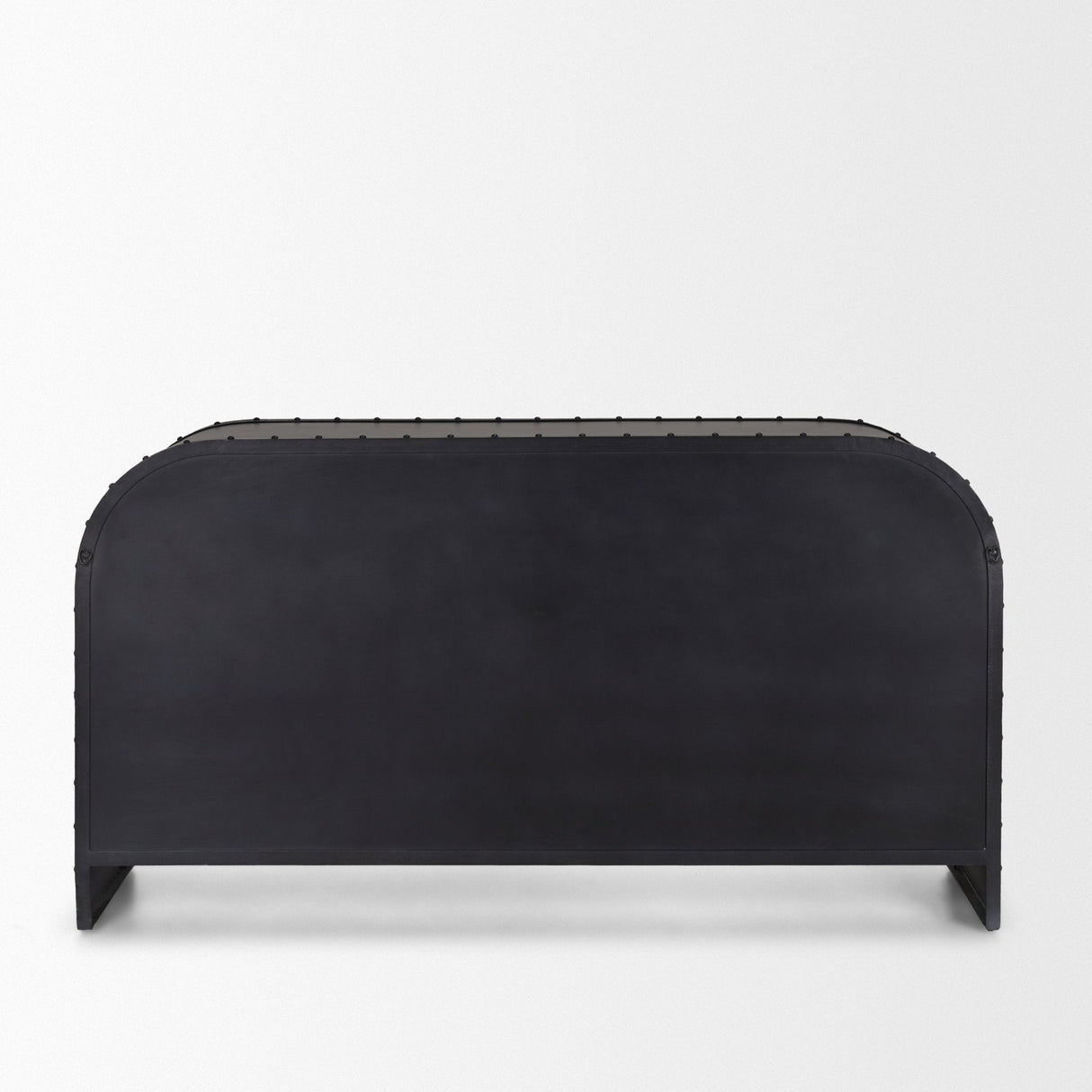 Gehry I Black Metal Frame w/Wood Accent 4 Cabinet Door Two Drawer Sideboard by Mercana at Eve Furniture