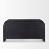 Gehry I Black Metal Frame w/Wood Accent 4 Cabinet Door Two Drawer Sideboard by Mercana at Eve Furniture