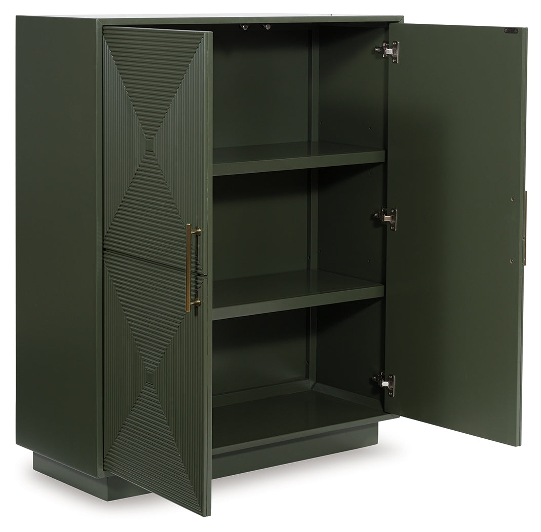 Geirwood Dark Green Accent Cabinet