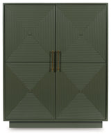 Geirwood Dark Green Accent Cabinet