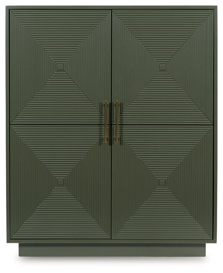 Geirwood Dark Green Accent Cabinet