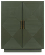 Geirwood Dark Green Accent Cabinet by Ashley at Eve Furniture