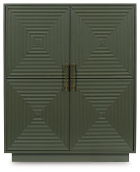 Geirwood Dark Green Accent Cabinet by Ashley at Eve Furniture