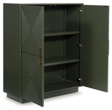 Geirwood Dark Green Accent Cabinet by Ashley at Eve Furniture