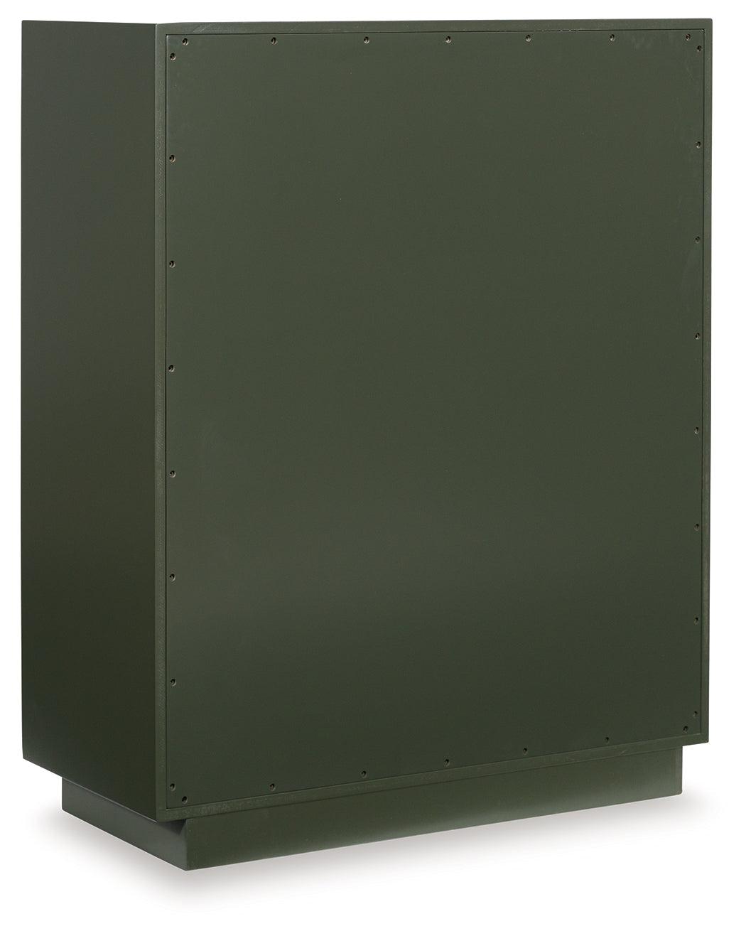 Geirwood Dark Green Accent Cabinet by Ashley at Eve Furniture