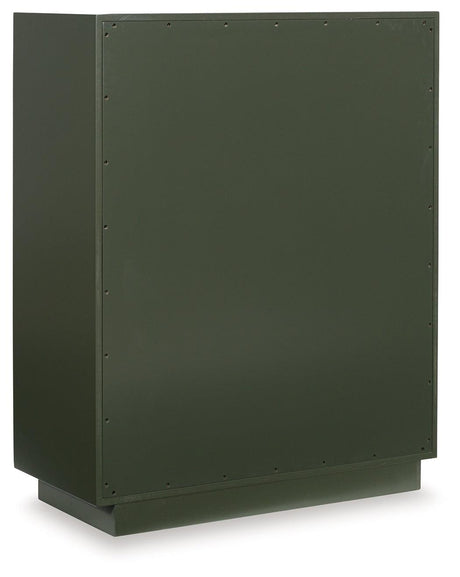 Geirwood Dark Green Accent Cabinet by Ashley at Eve Furniture