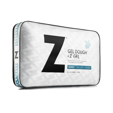 Gel Dough + Z Gel White King High Loft Pillow by Malouf at Eve Furniture