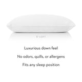 Gelled Microfiber White King Pillow by Malouf at Eve Furniture