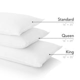 Gelled Microfiber White King Pillow by Malouf at Eve Furniture