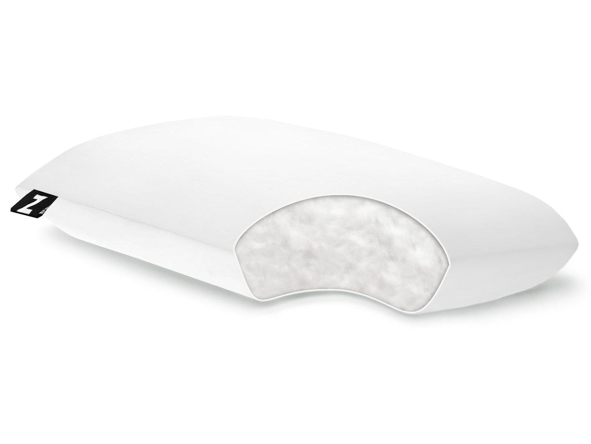 Gelled Microfiber White King Pillow by Malouf at Eve Furniture