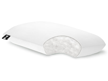 Gelled Microfiber White Queen Pillow by Malouf at Eve Furniture
