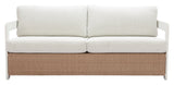 Gelo White & Brown Outdoor Sofa by Zuomod at Eve Furniture