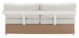 Gelo White & Brown Outdoor Sofa by Zuomod at Eve Furniture