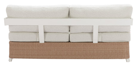 Gelo White & Brown Outdoor Sofa by Zuomod at Eve Furniture