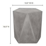 Gem Dark Grey Outdoor Stool by Moe's Home at Eve Furniture