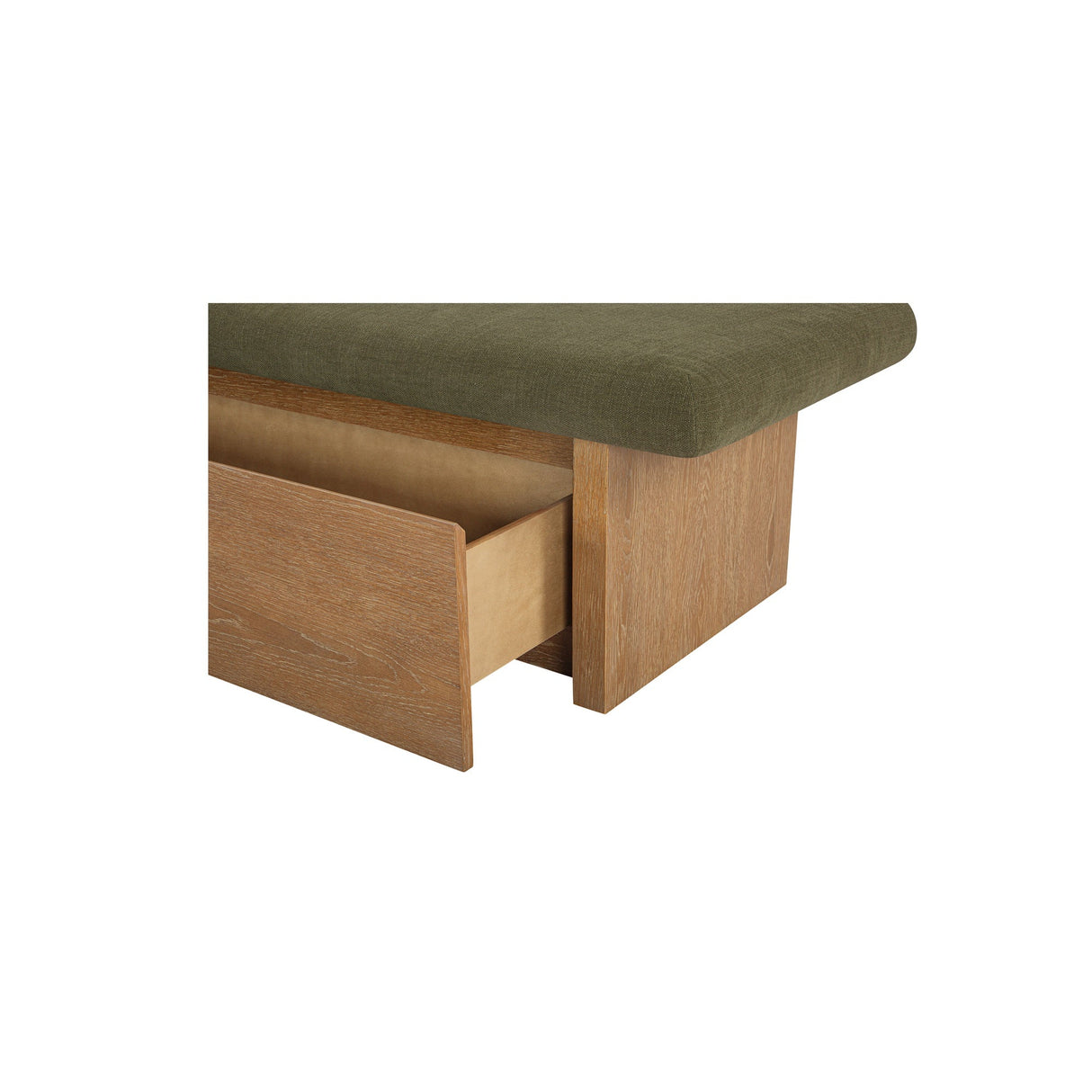 Gemma Dark Green Storage Bench by MOES at Eve Furniture