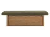 Gemma Dark Green Storage Bench by MOES at Eve Furniture