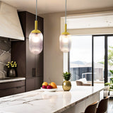 Gemma Pendant Lamp - Gold and Clear by Ashcroft Furniture at Eve Furniture