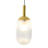 Gemma Pendant Lamp - Gold and Clear by Ashcroft Furniture at Eve Furniture