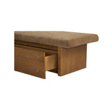 Gemma Taupe Storage Bench by Moe's Home at Eve Furniture