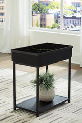 Gemmet Black Accent Table