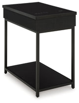 Gemmet Black Accent Table