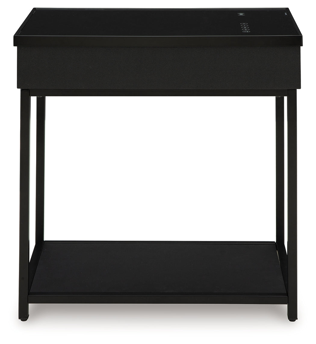 Gemmet Black Accent Table