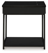 Gemmet Black Accent Table